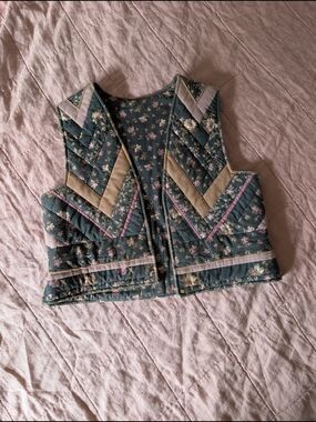 Vintage Quilted Vest - Handmade